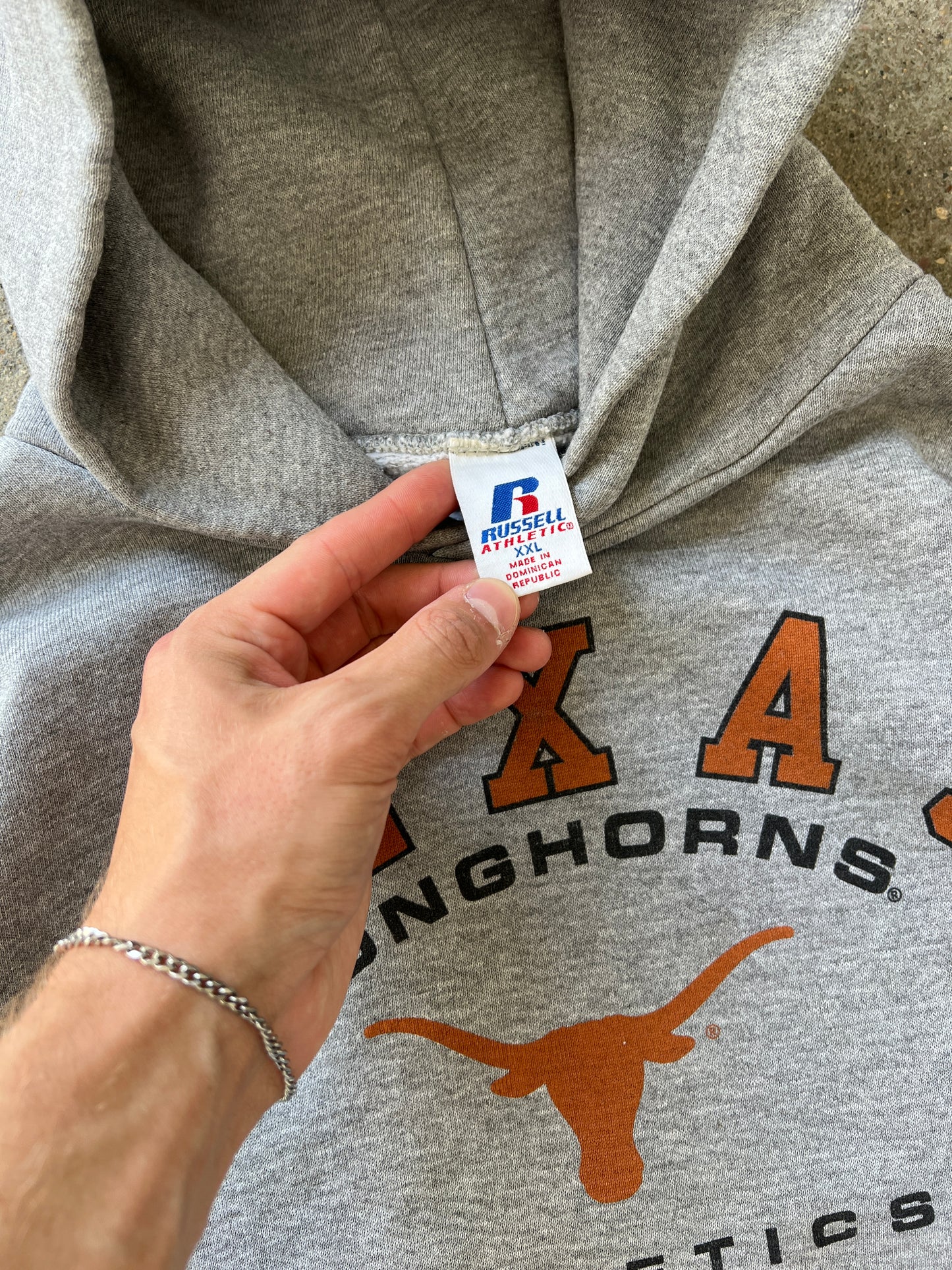 Vintage Texas Longhorns Spellout Hoodie - XXL