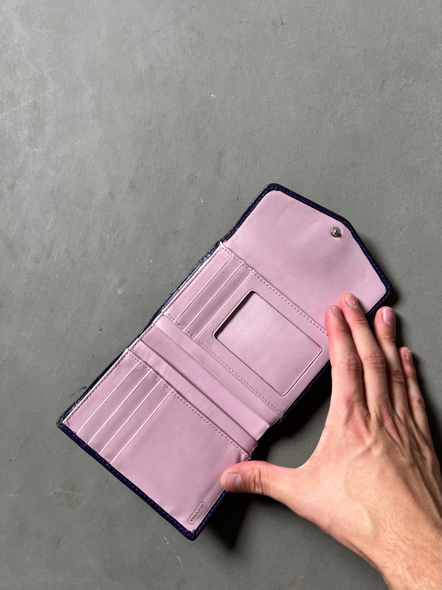 Vintage Purple Coach Wallet