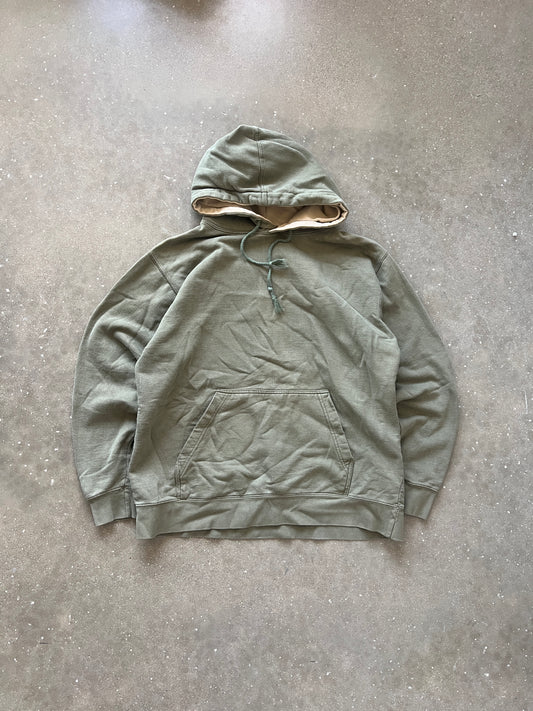 Vintage Sage Green Blank Hoodie - M