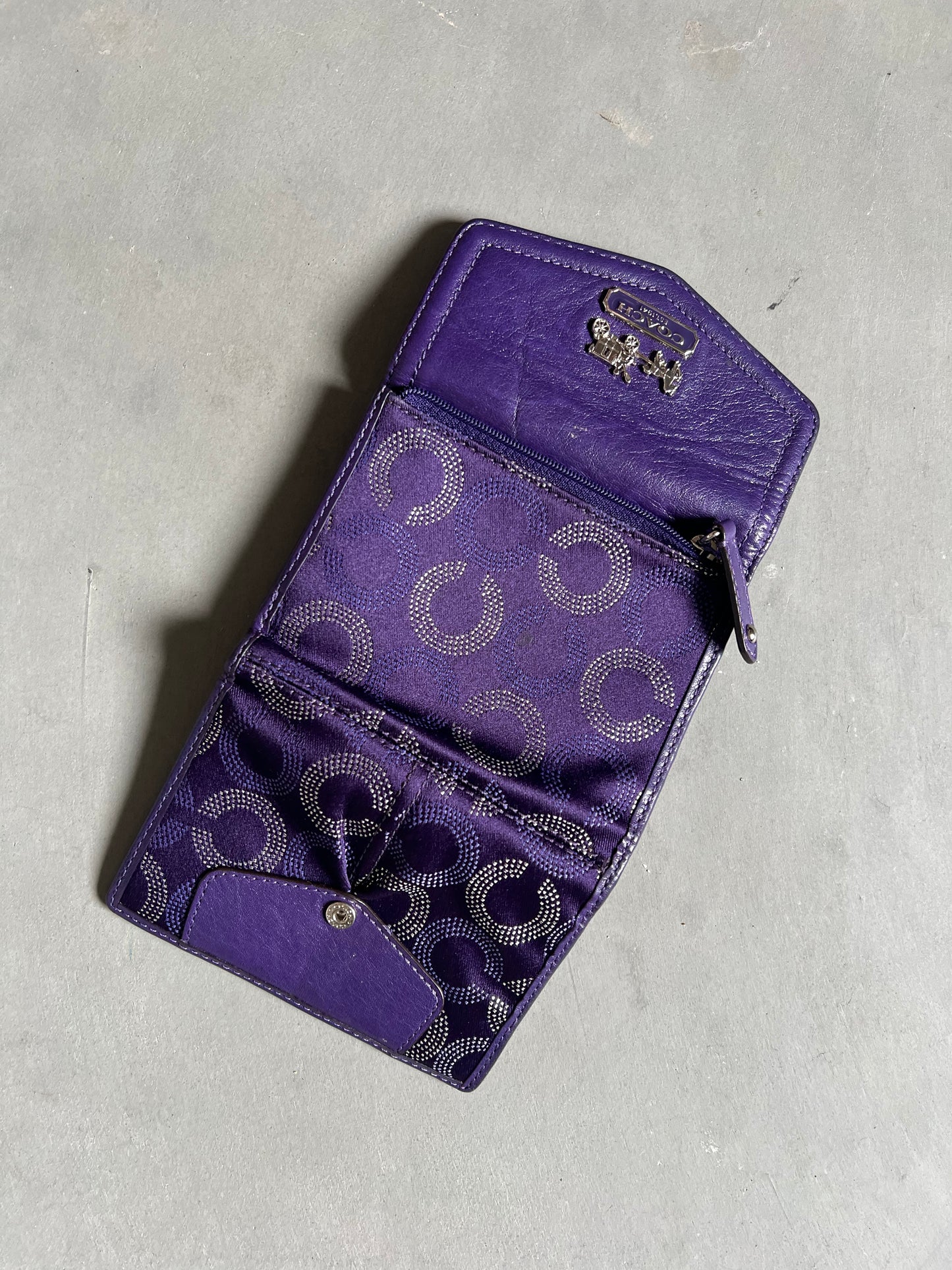 Vintage Purple Coach Wallet