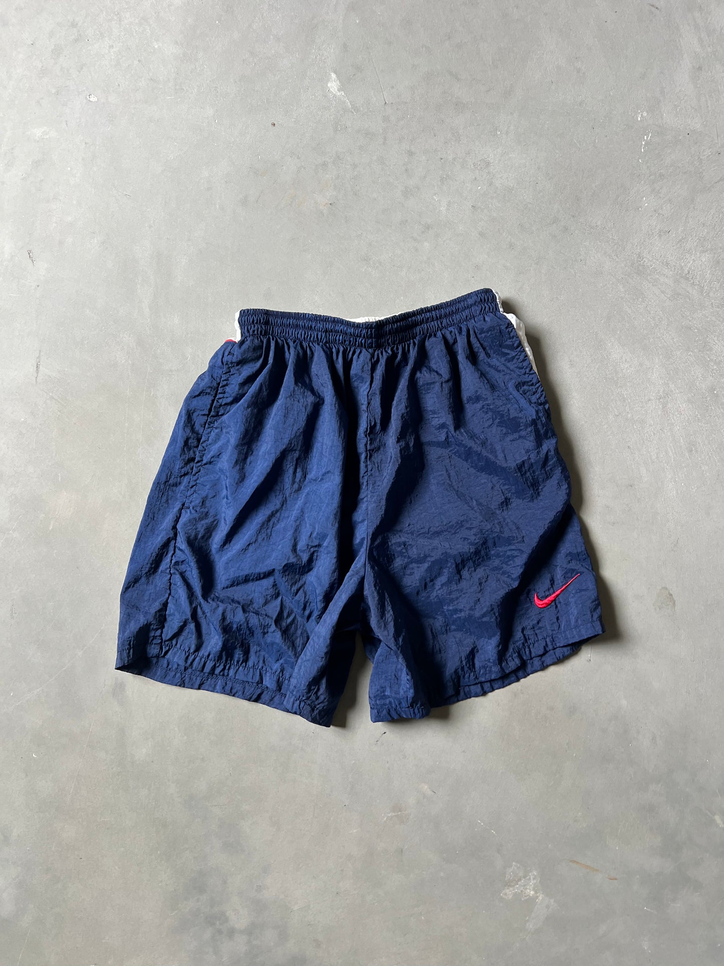 Vintage Nike Swoosh Track Shorts - S