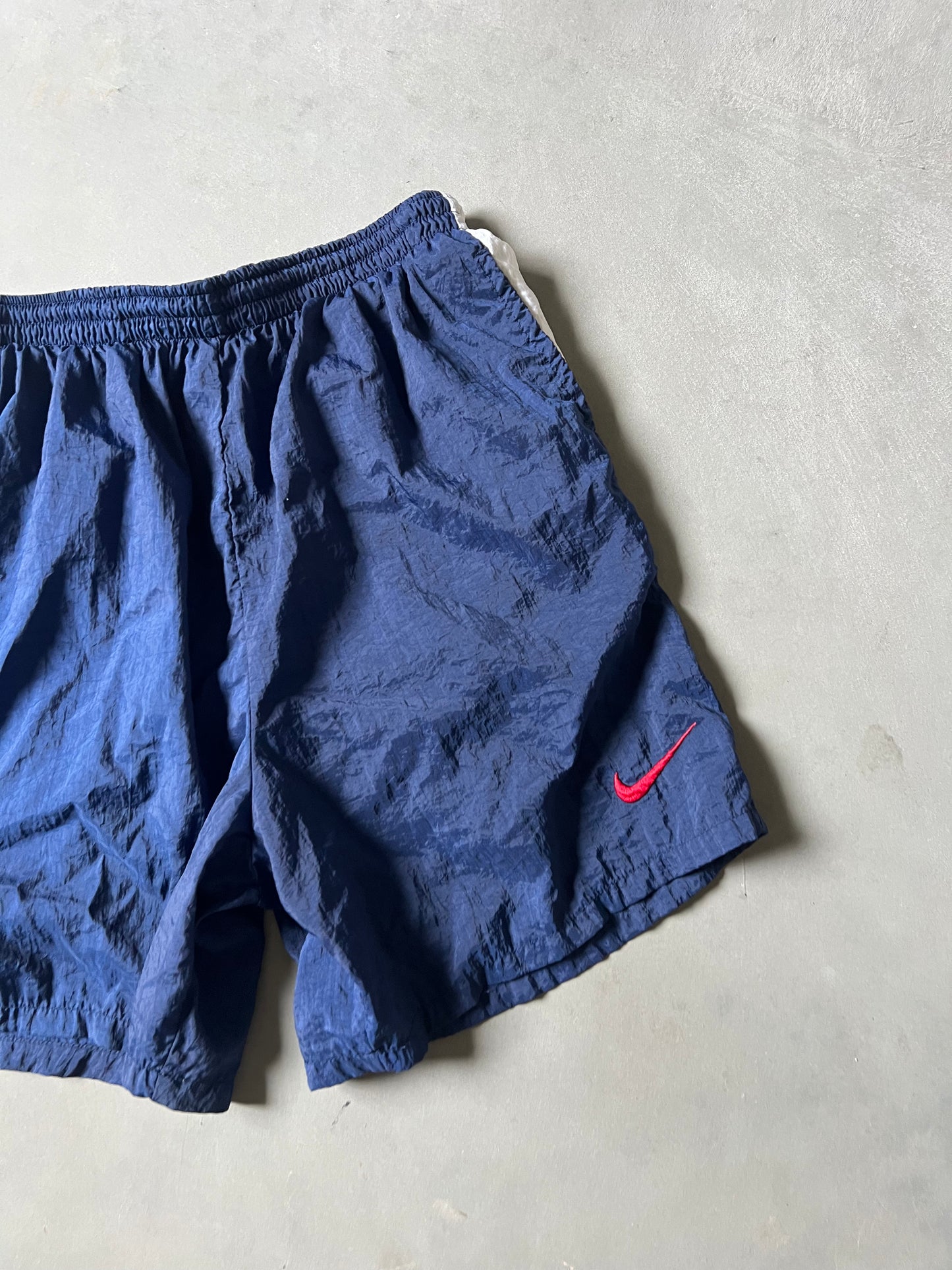 Vintage Nike Swoosh Track Shorts - S