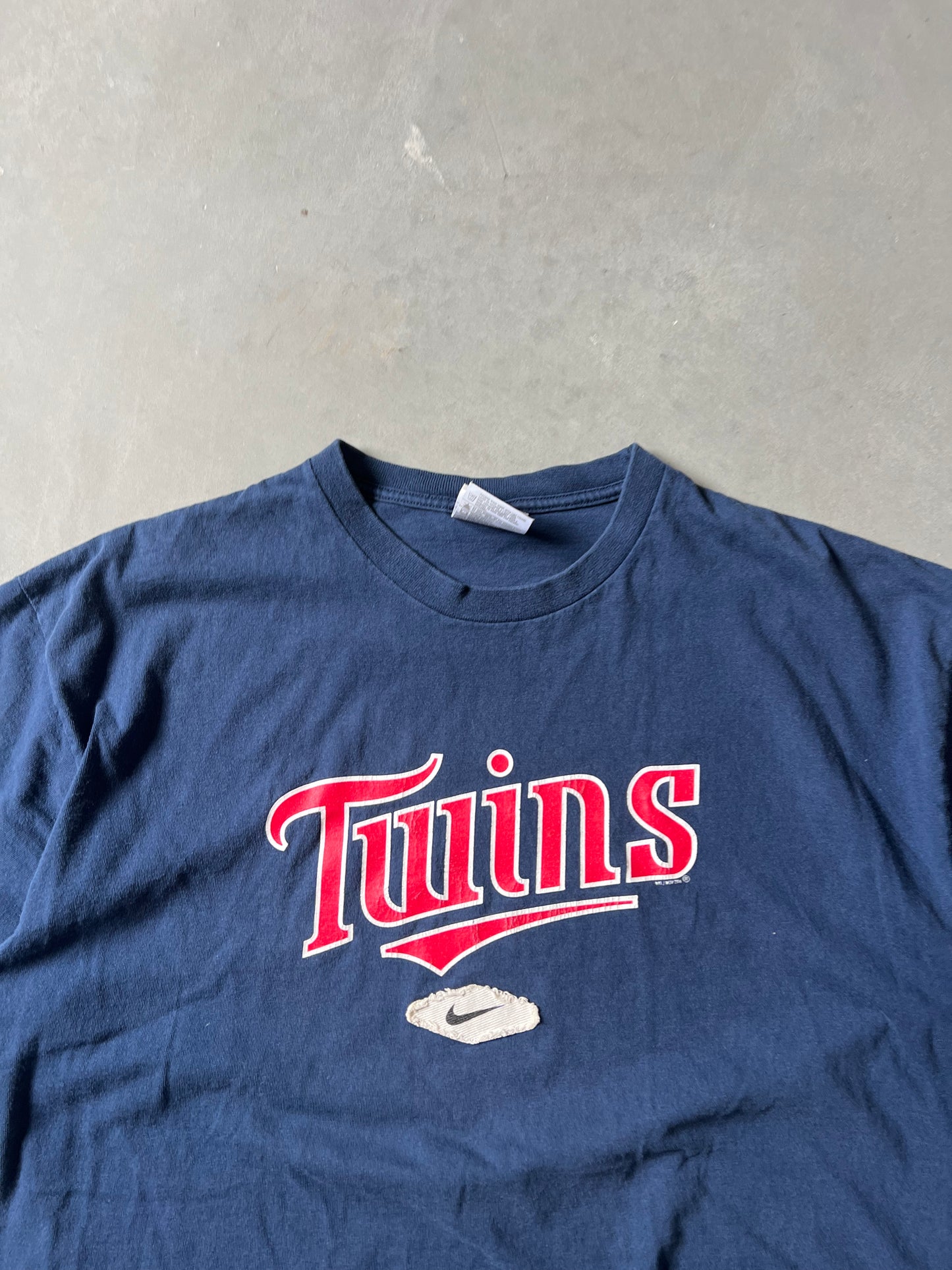 Vintage Nike Center Swoosh Twins Tee - L