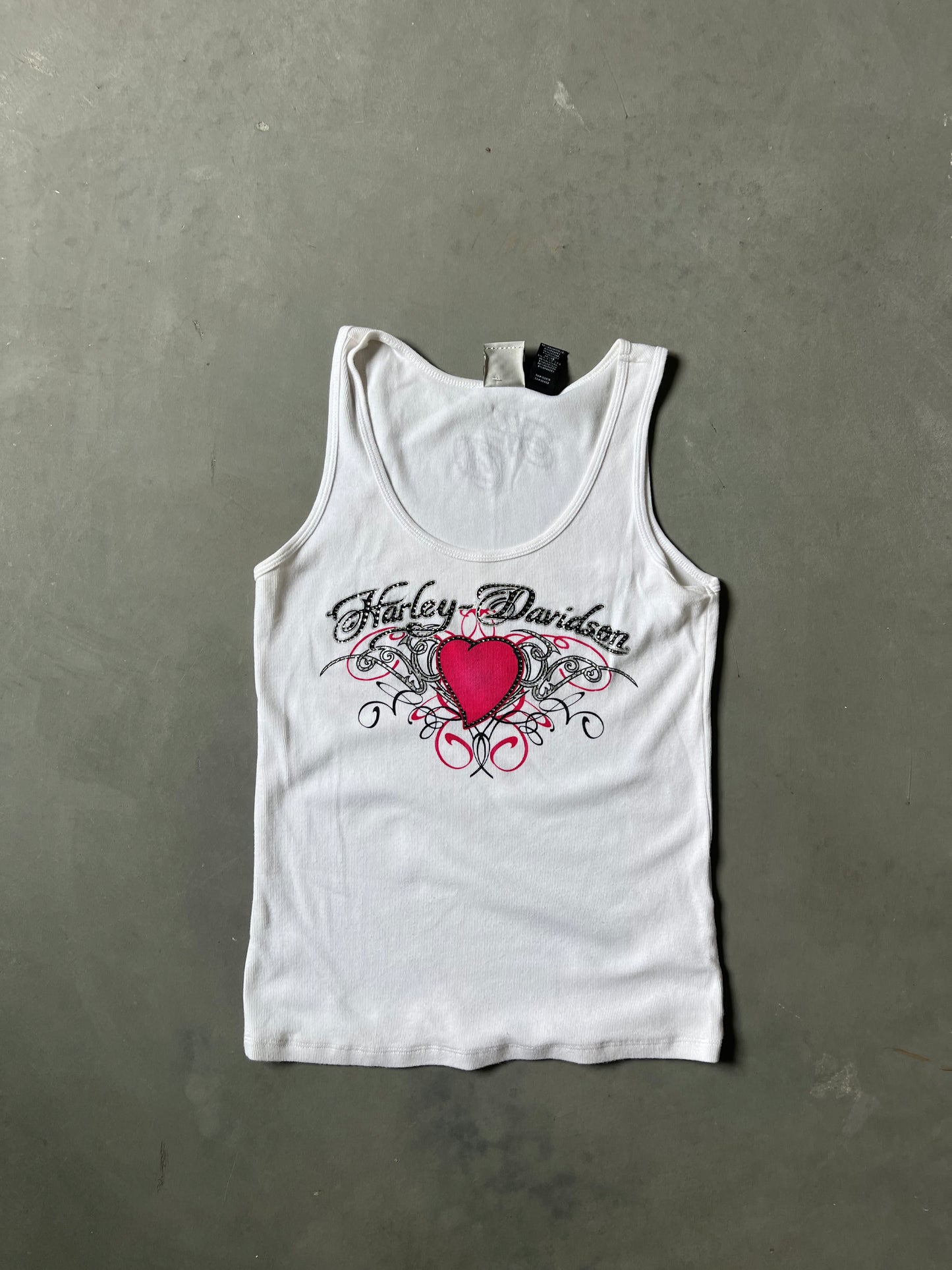 Vintage Y2k Harley Davidson Tank - L