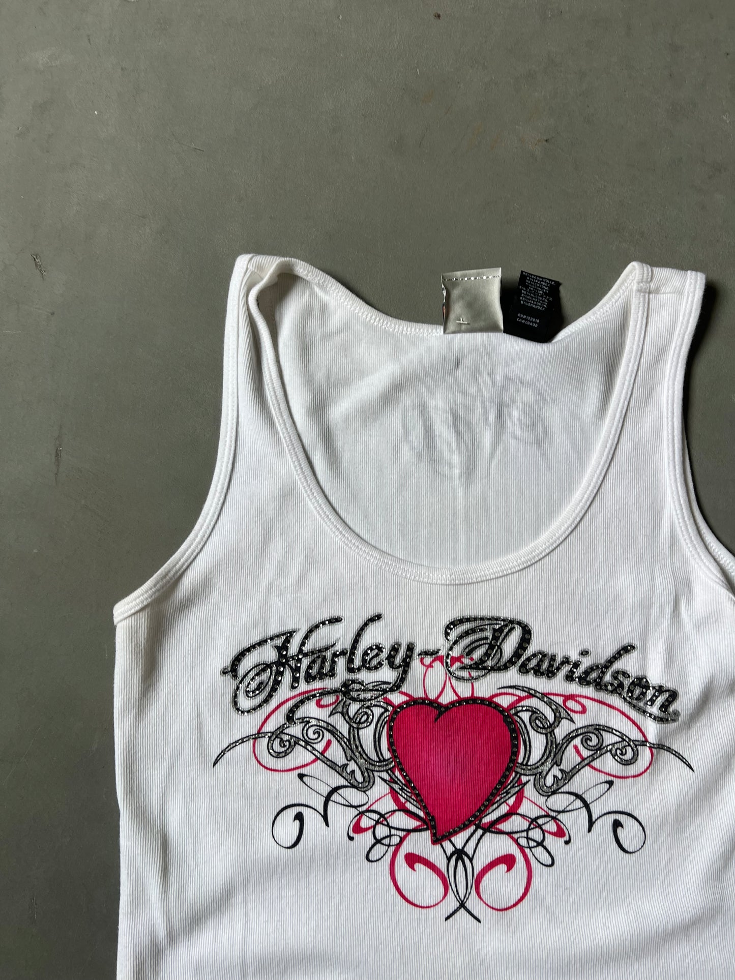 Vintage Y2k Harley Davidson Tank - L