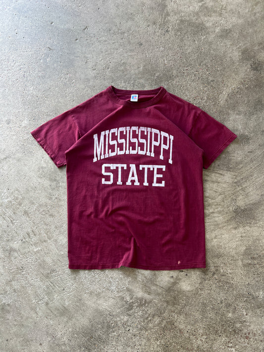 Vintage Maroon Missisipi State Shirt - L