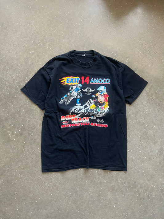 Vintage Black Nascar Graphic Shirt - L