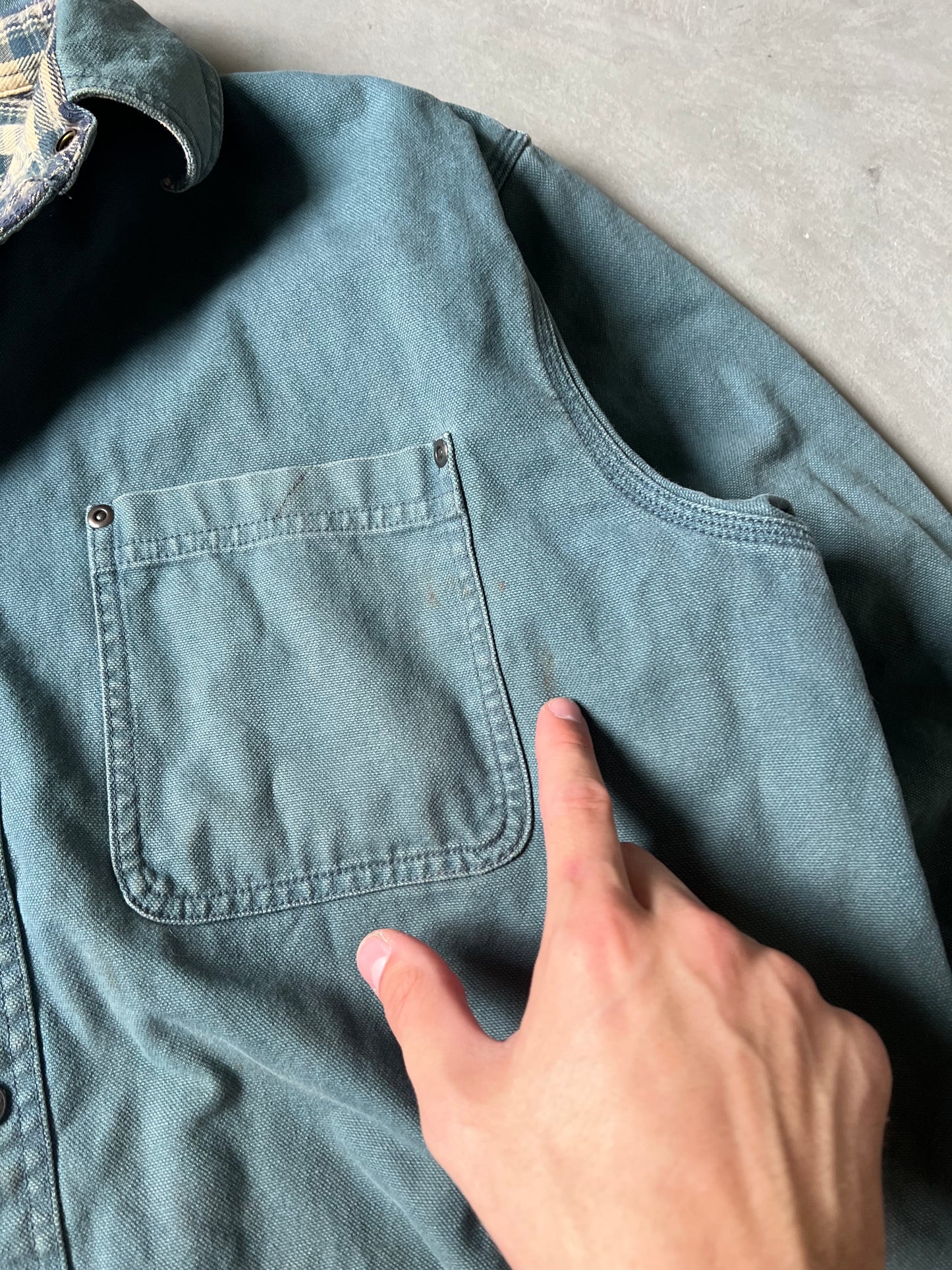 Vintage Teal Blue L.L. Bean Button Up - L