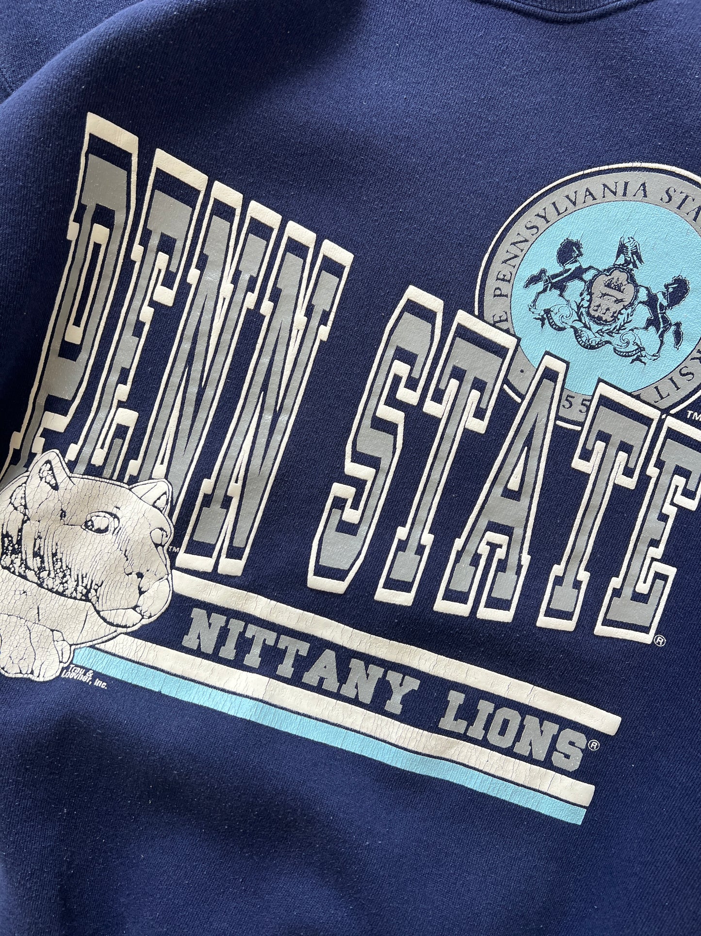 Vintage Navy Penn State Crew - XL