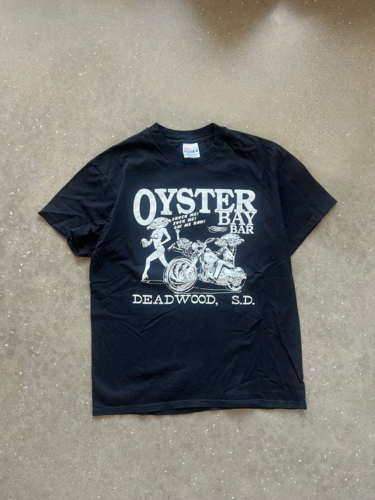 Vintage Black Oyster Bar Shirt - L