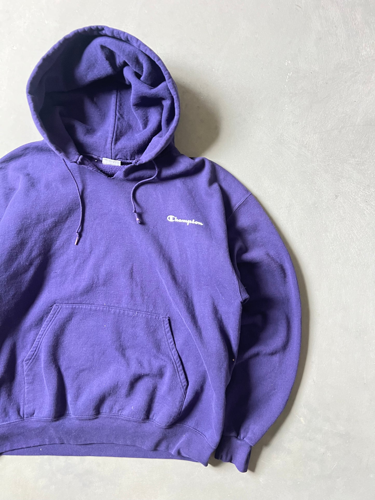 Vintage Purple Champion Hoodie - XL