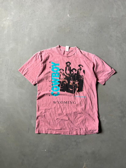 Vintage Pink Wyoming Cowboys Shirt - M