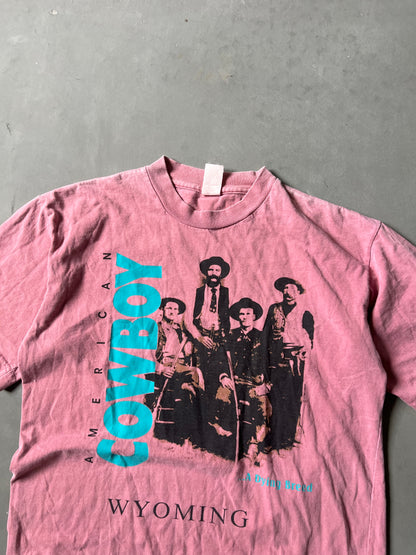 Vintage Pink Wyoming Cowboys Shirt - M