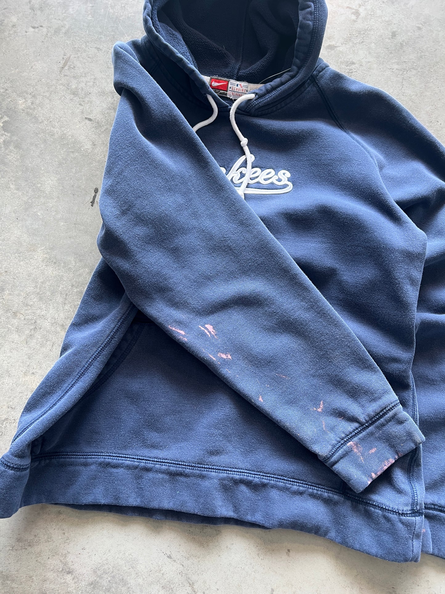 Vintage Navy Blue Womans Yankee Hoodie - M