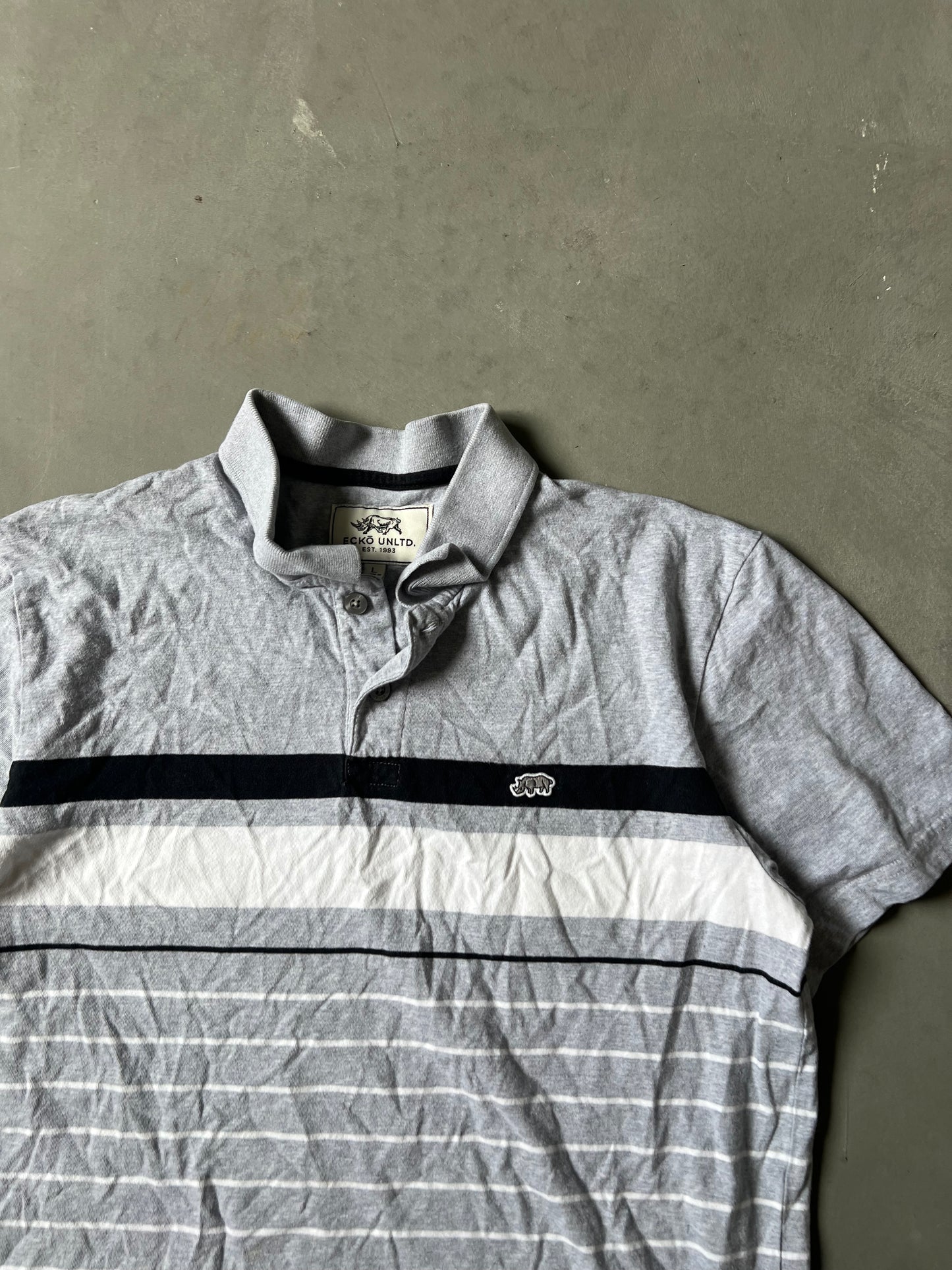 Vintage Grey Ecko Unlim Polo - L