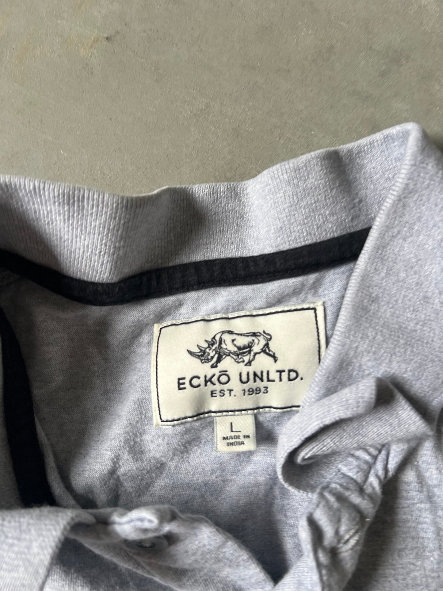 Vintage Grey Ecko Unlim Polo - L