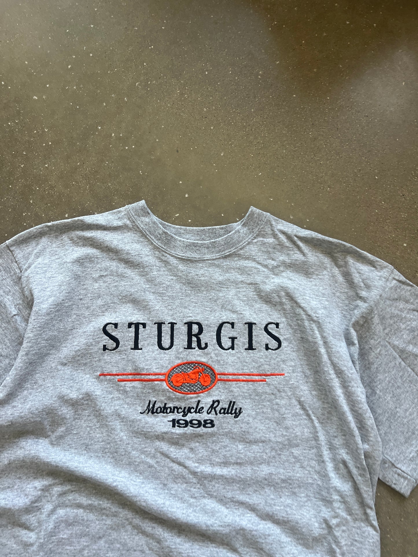 Vintage Grey Sturgis Biker Shirt - L