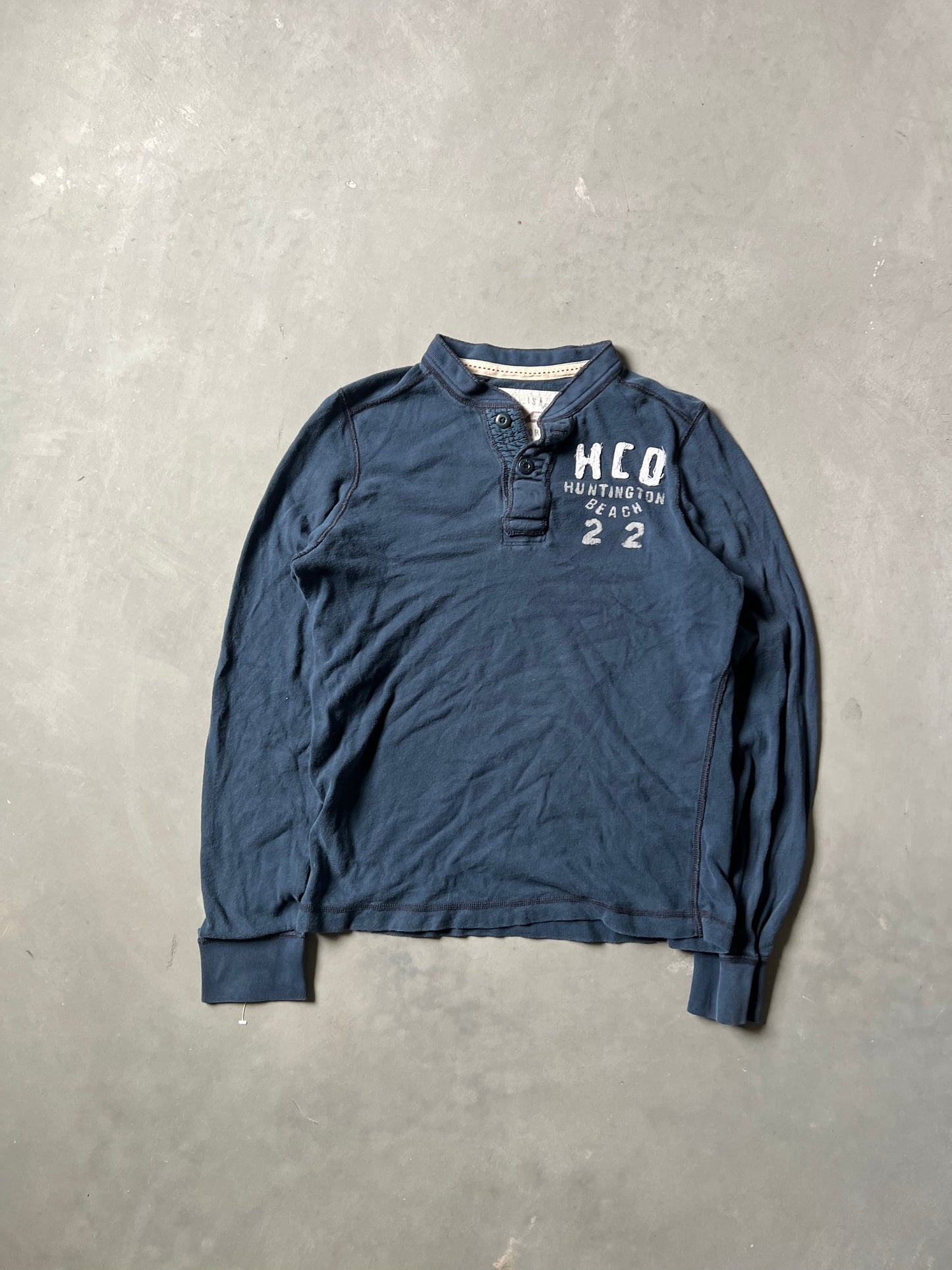 Vintage Navy Blue Hollister Thermal - L
