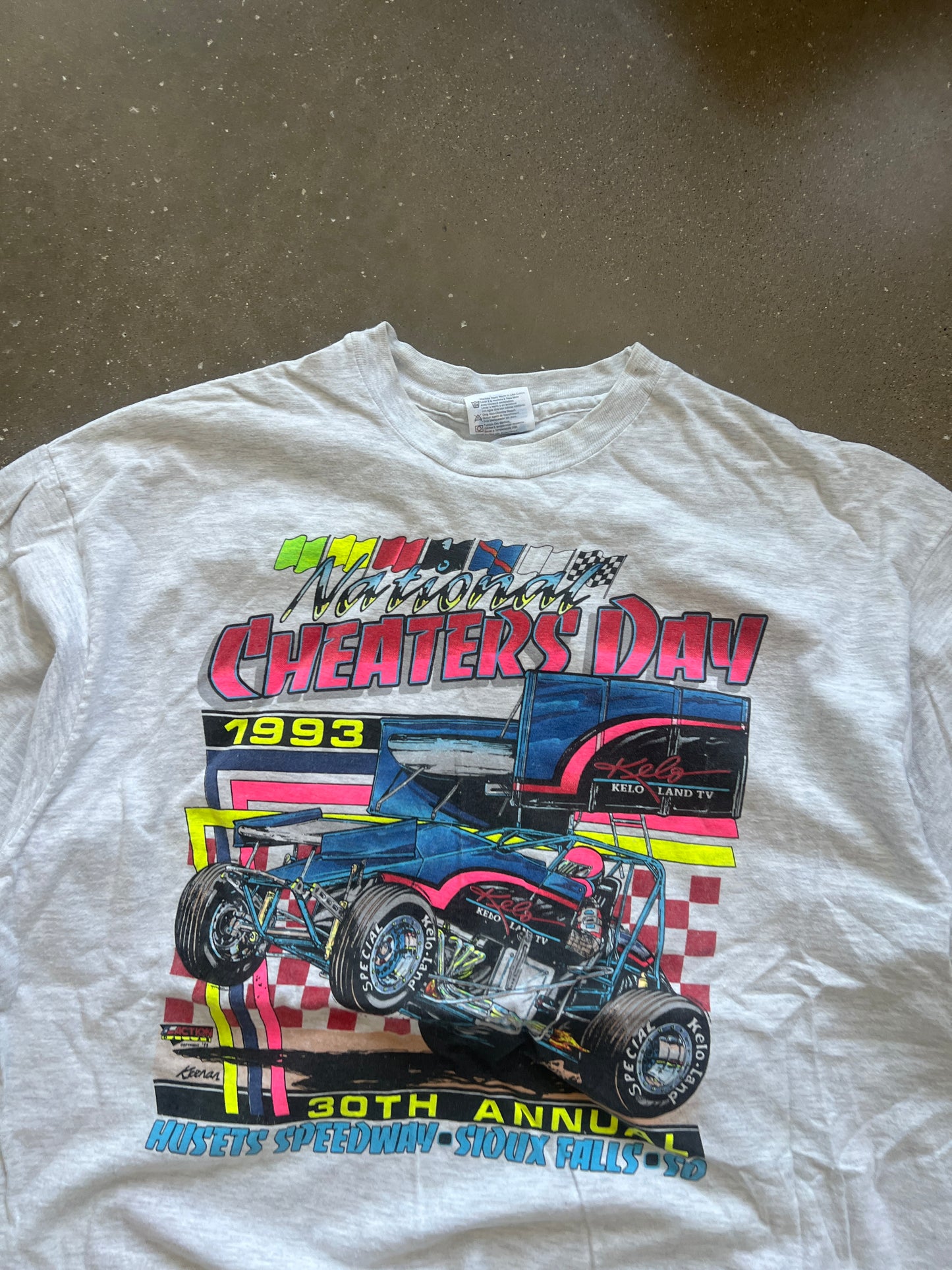 Vintage White Nascar Racing Shirt - XL