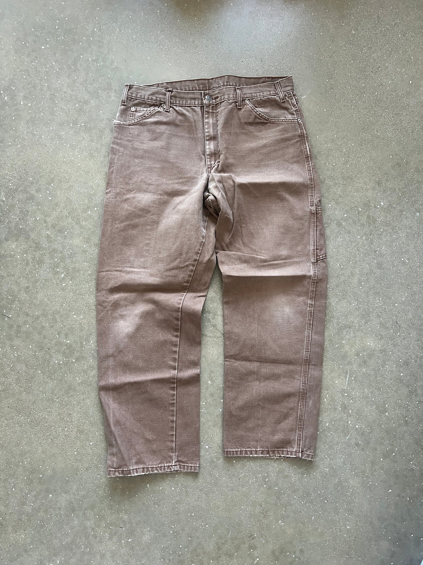 Vintage Faded Brown Dickies Carpenter Pants - 34