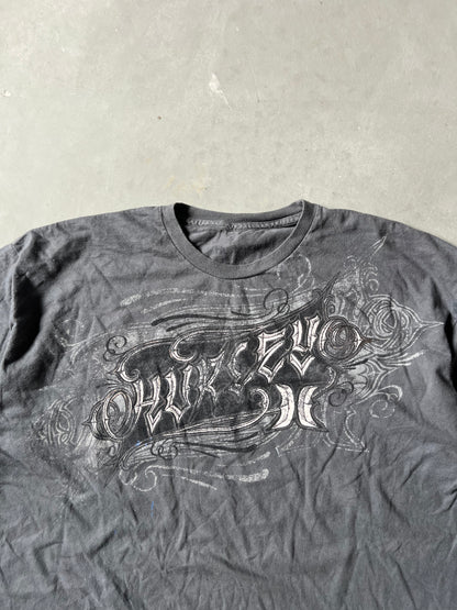 Vintage Grey Y2k Affliction Shirt - XL