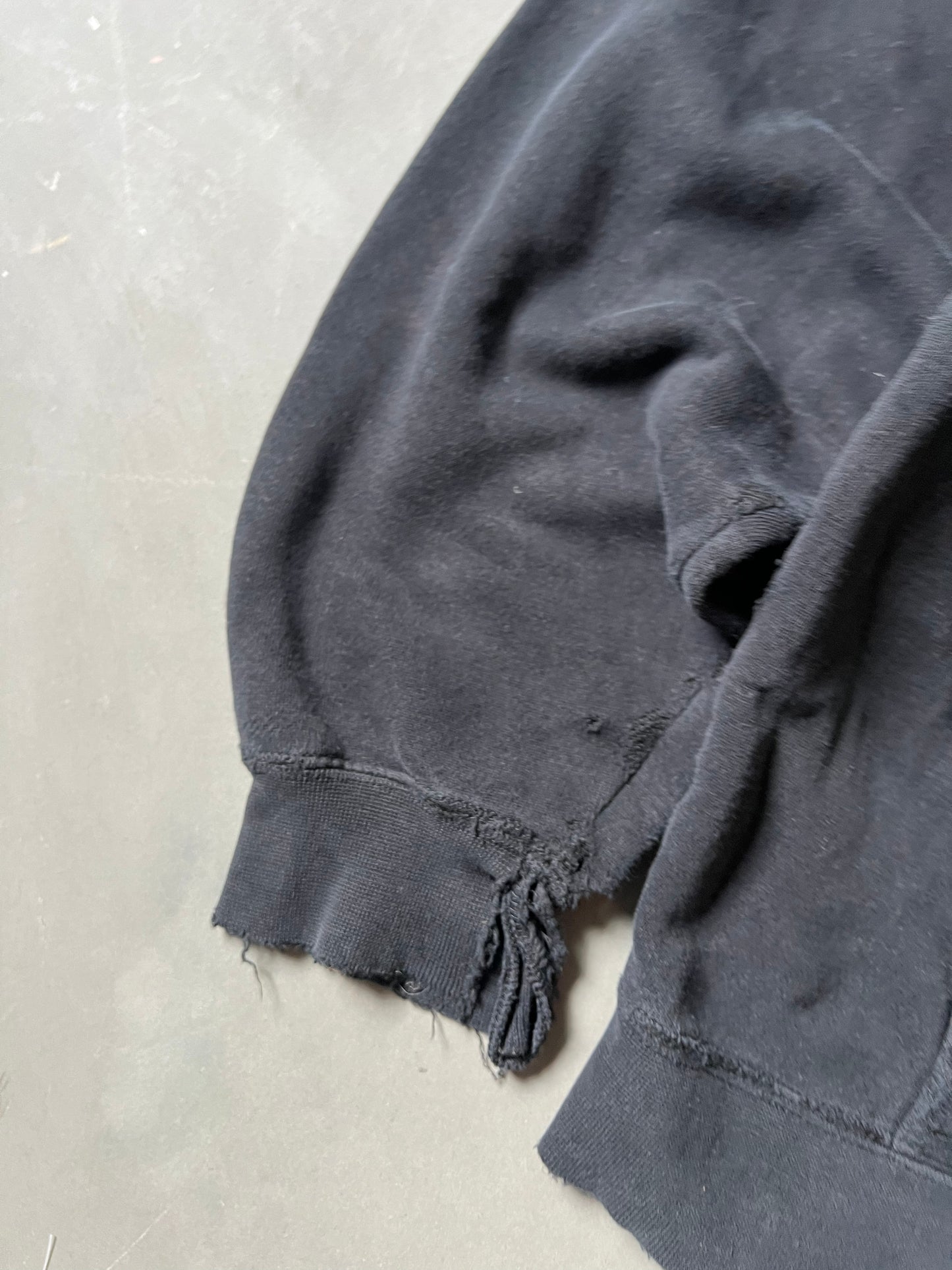 Vintage Faded Black Susuki Hoodie - L