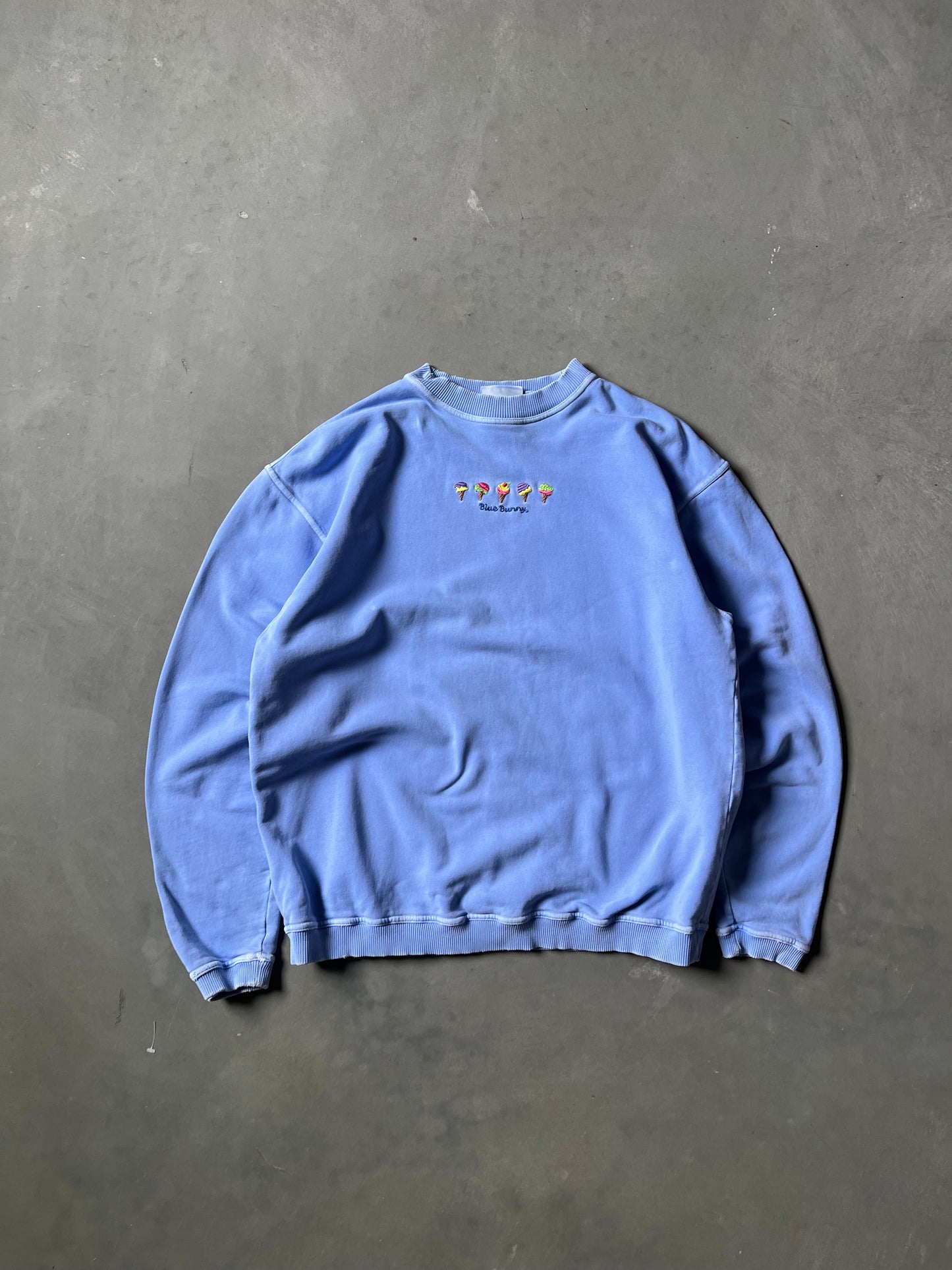 Vintage Blue Bunny Crew - S