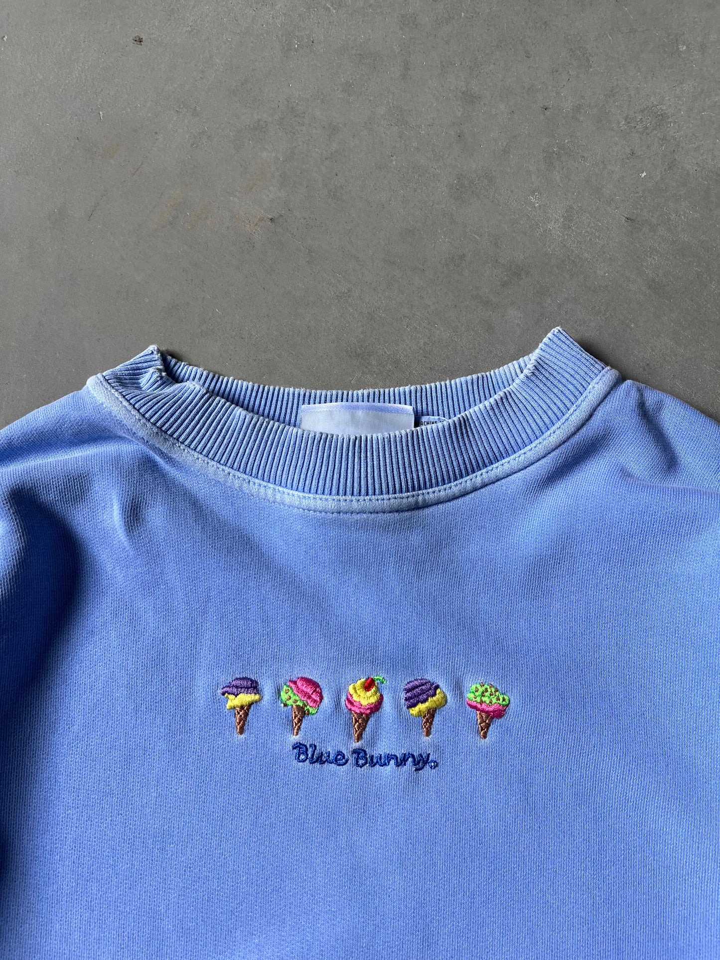 Vintage Blue Bunny Crew - S