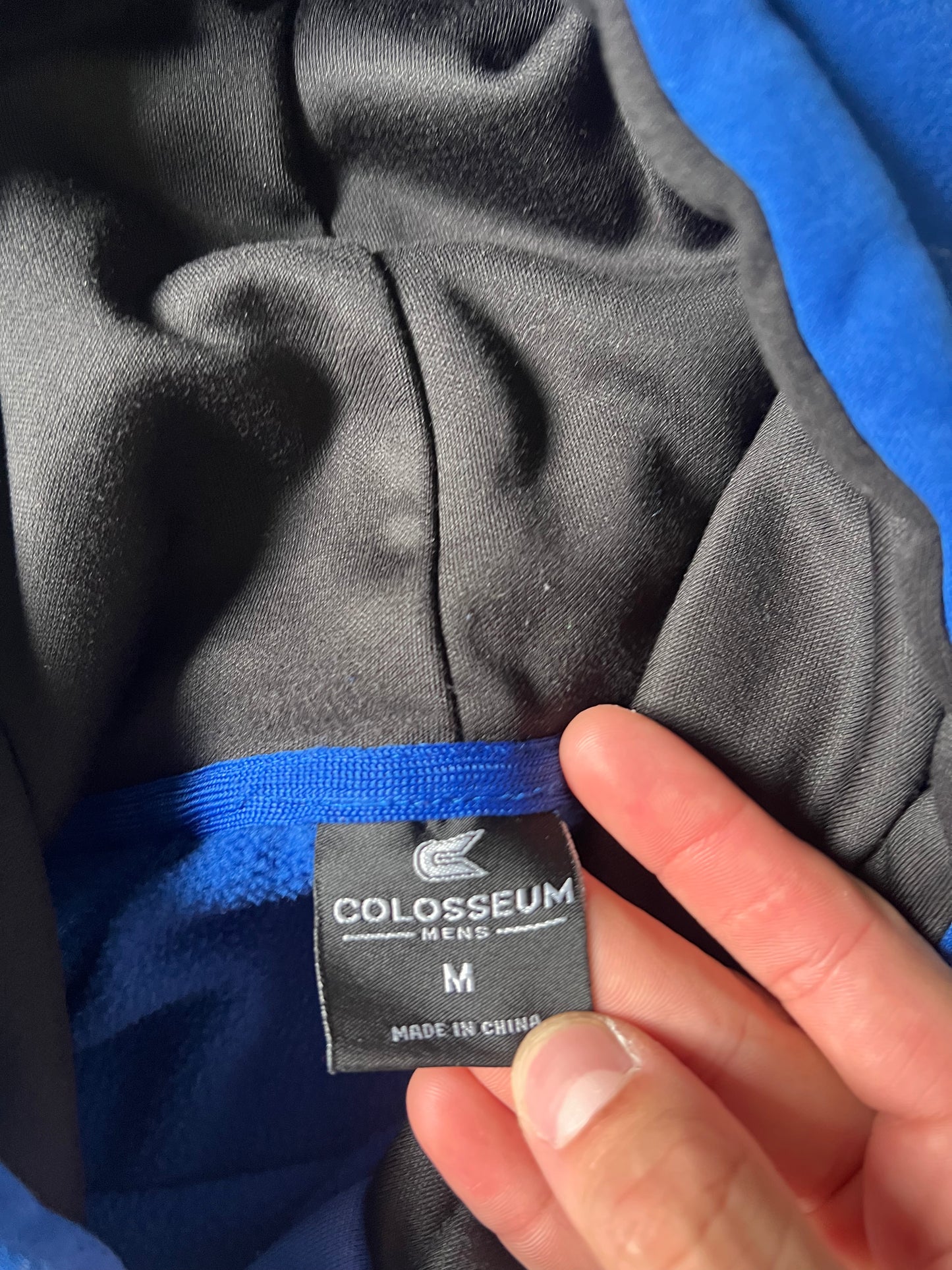 Vintage Blue Duke College Hoodie - M