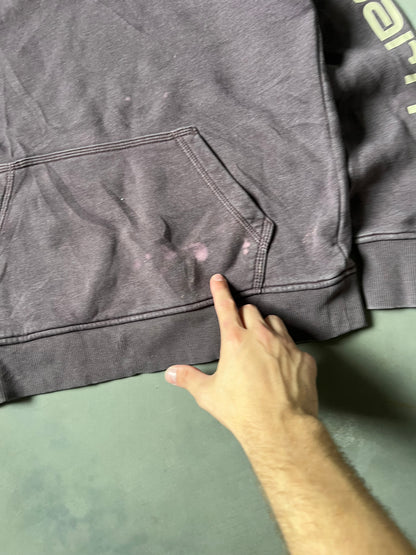 Vintage Faded Purple Carhartt Hoodie - S