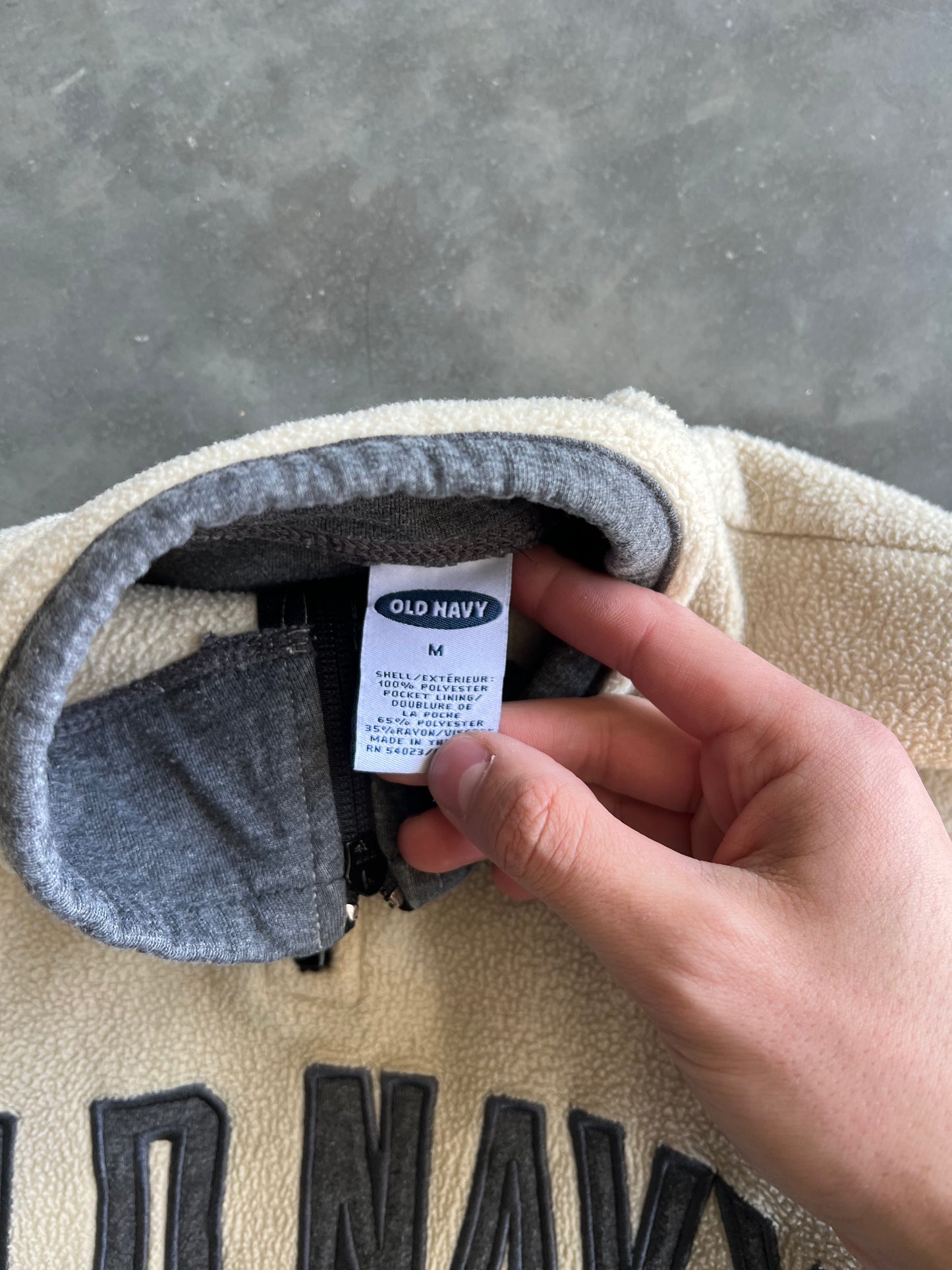 Vintage Cream Old Navy Fleece - M