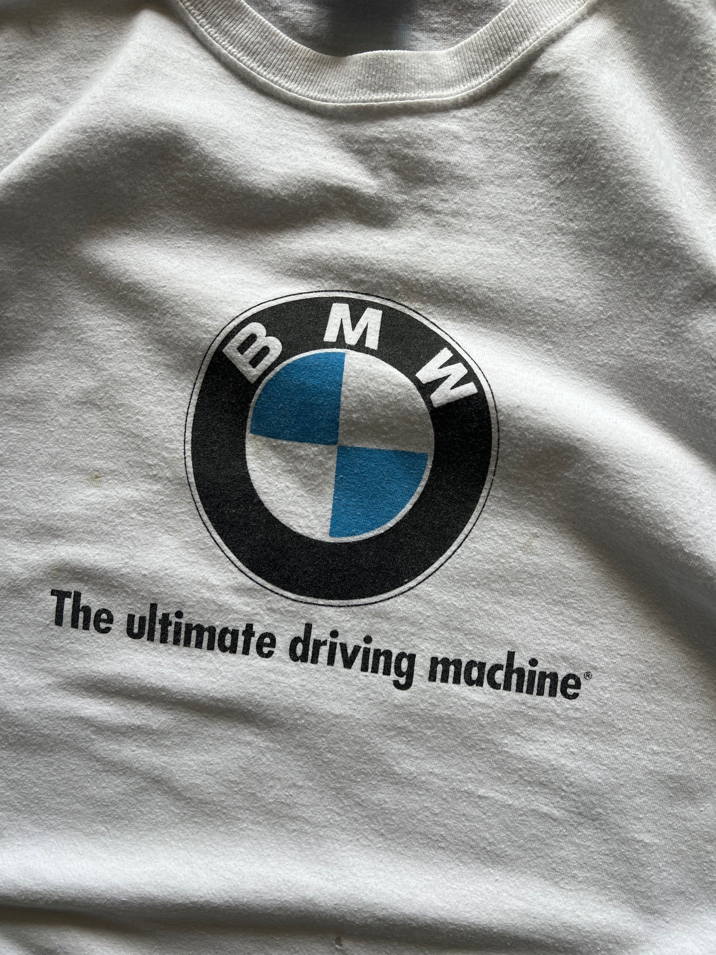 Vintage White BMW Logo Shirt - XL