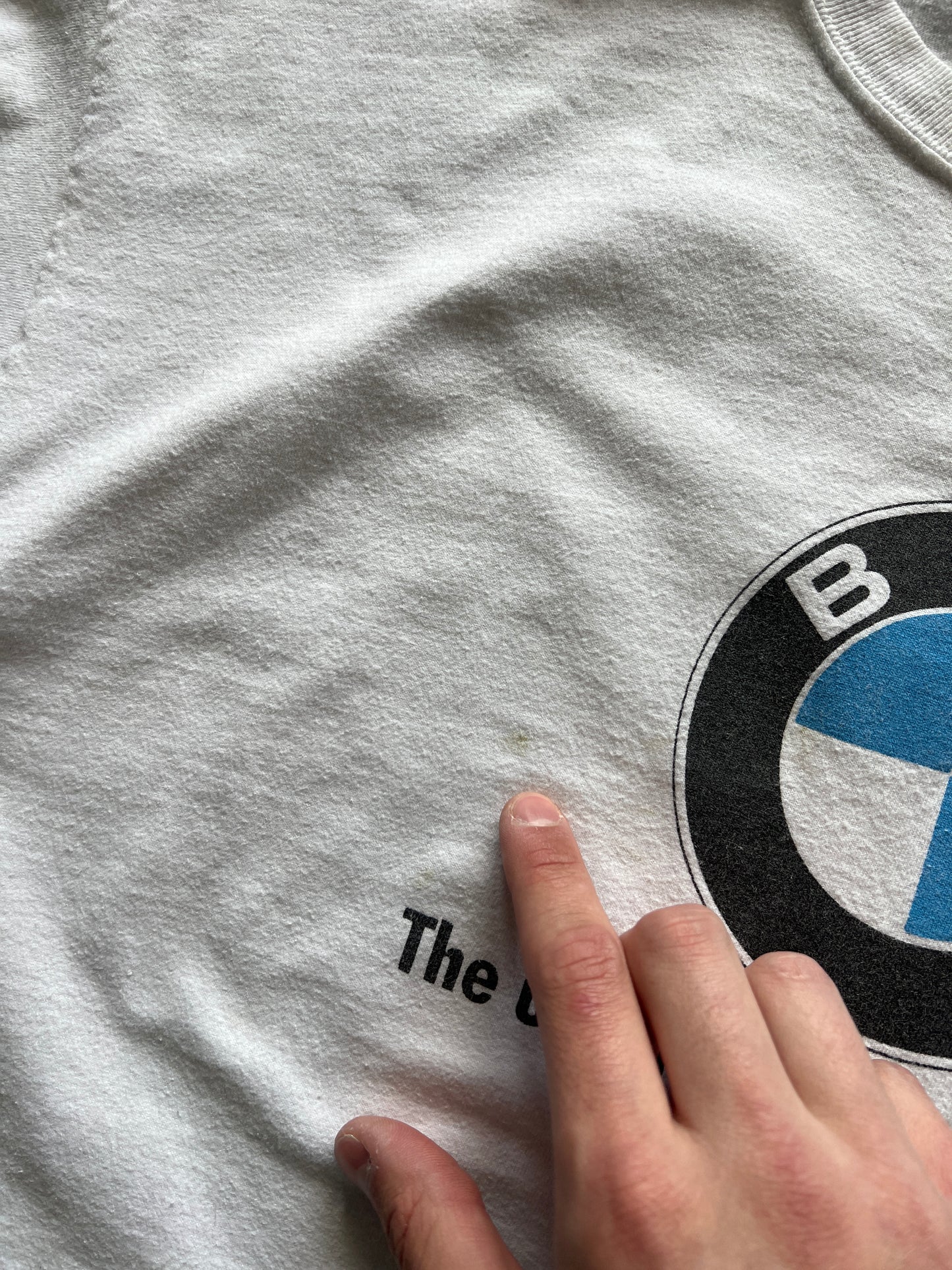 Vintage White BMW Logo Shirt - XL