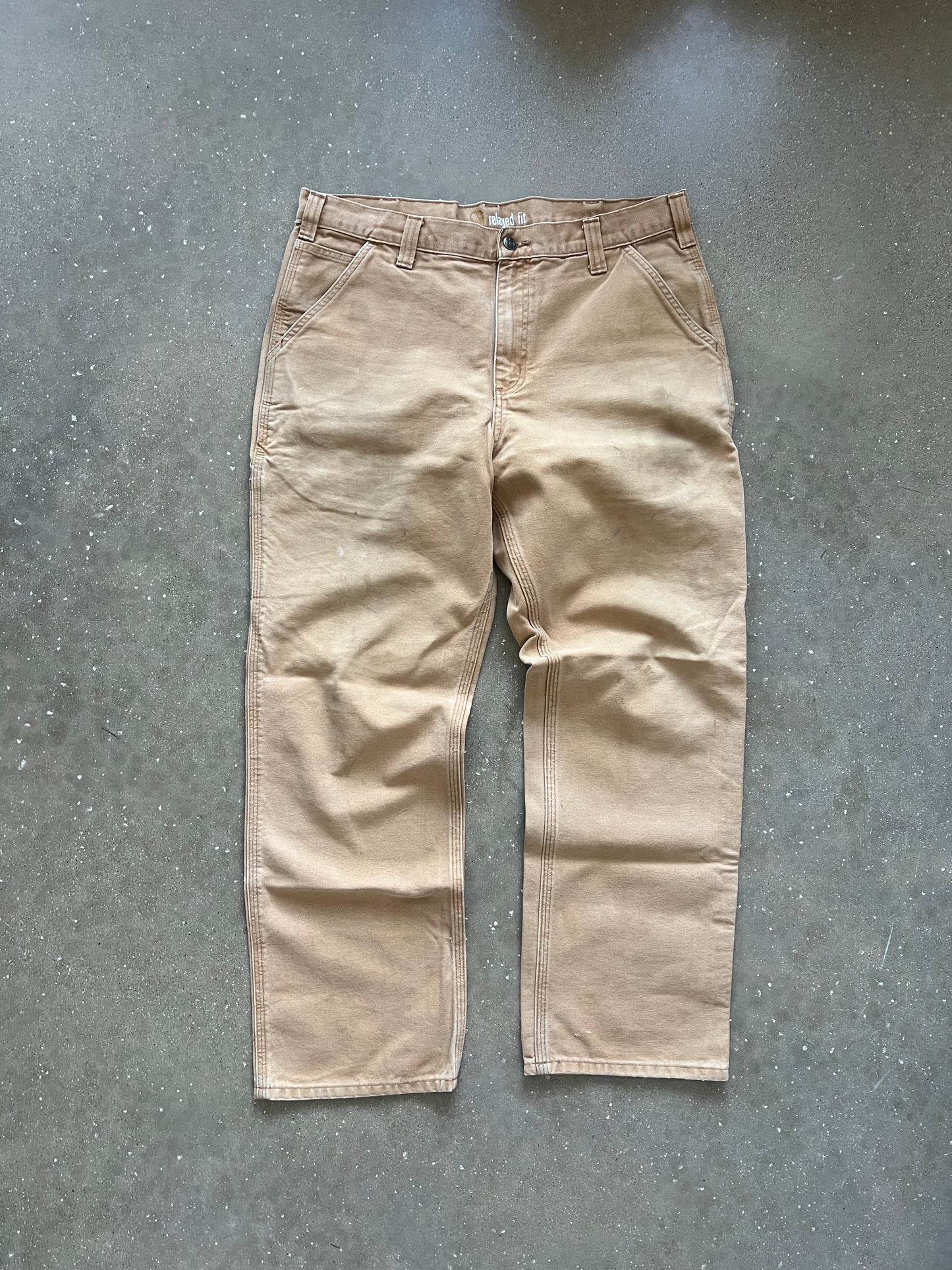 Vintage Faded Tan Carhartt Pants - 36