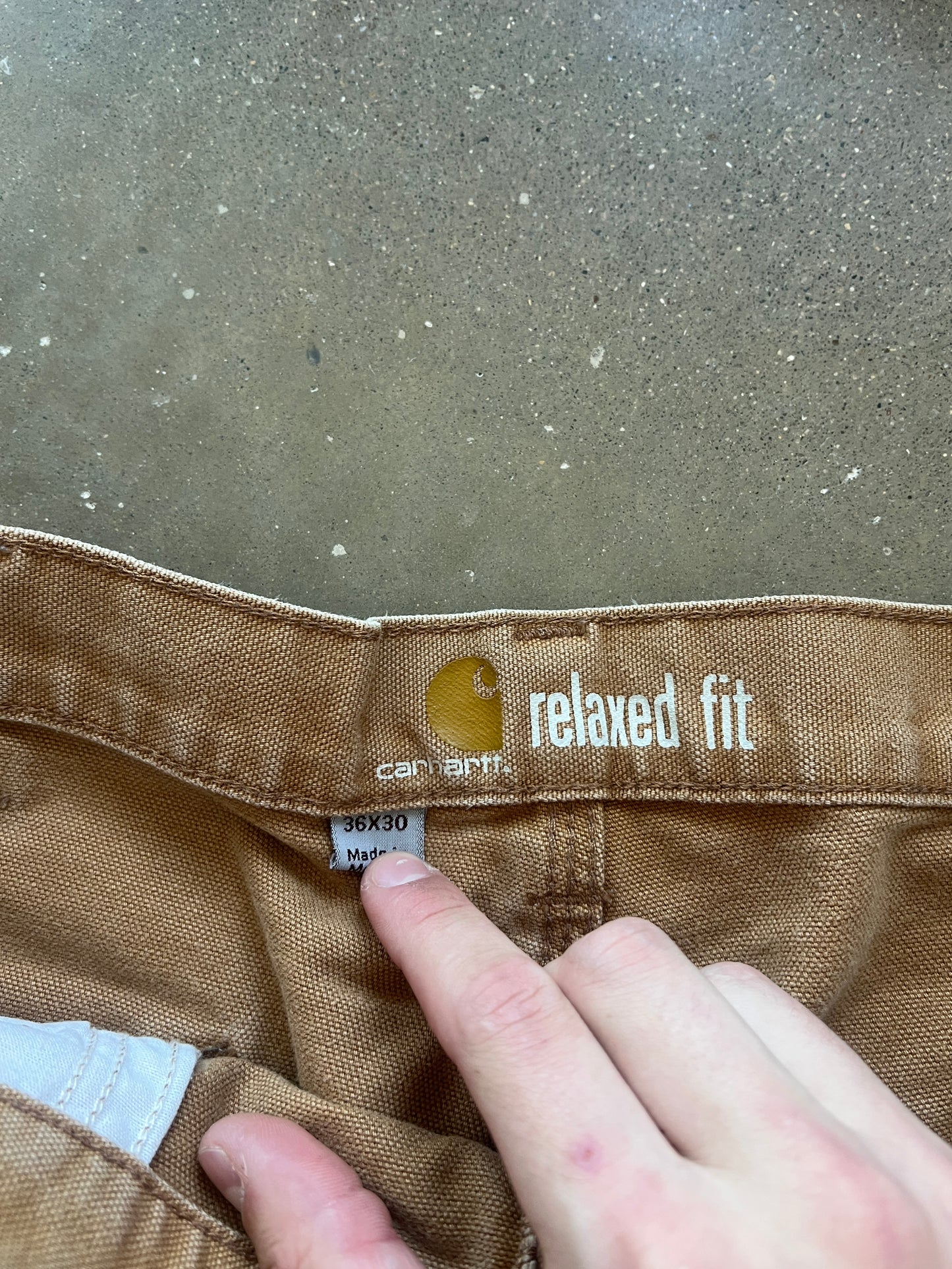 Vintage Faded Tan Carhartt Pants - 36