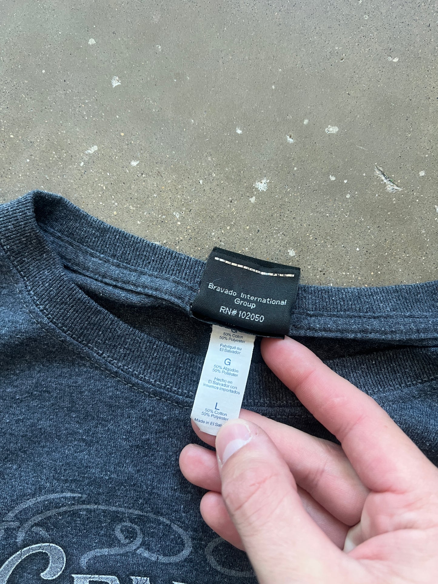 Vintage Grey Harley Davidson Shirt - L