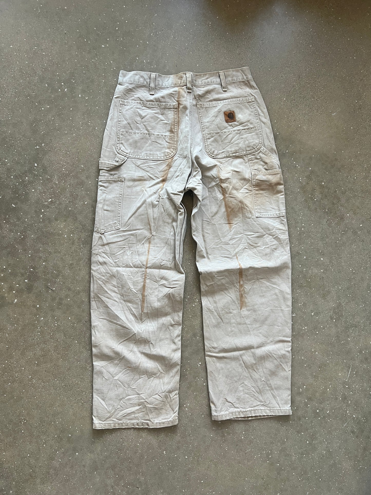 Vintage Tan Stained Carhartt Pants - 32