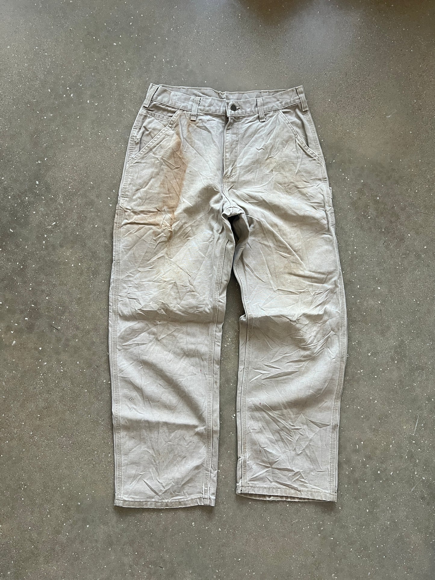 Vintage Tan Stained Carhartt Pants - 32
