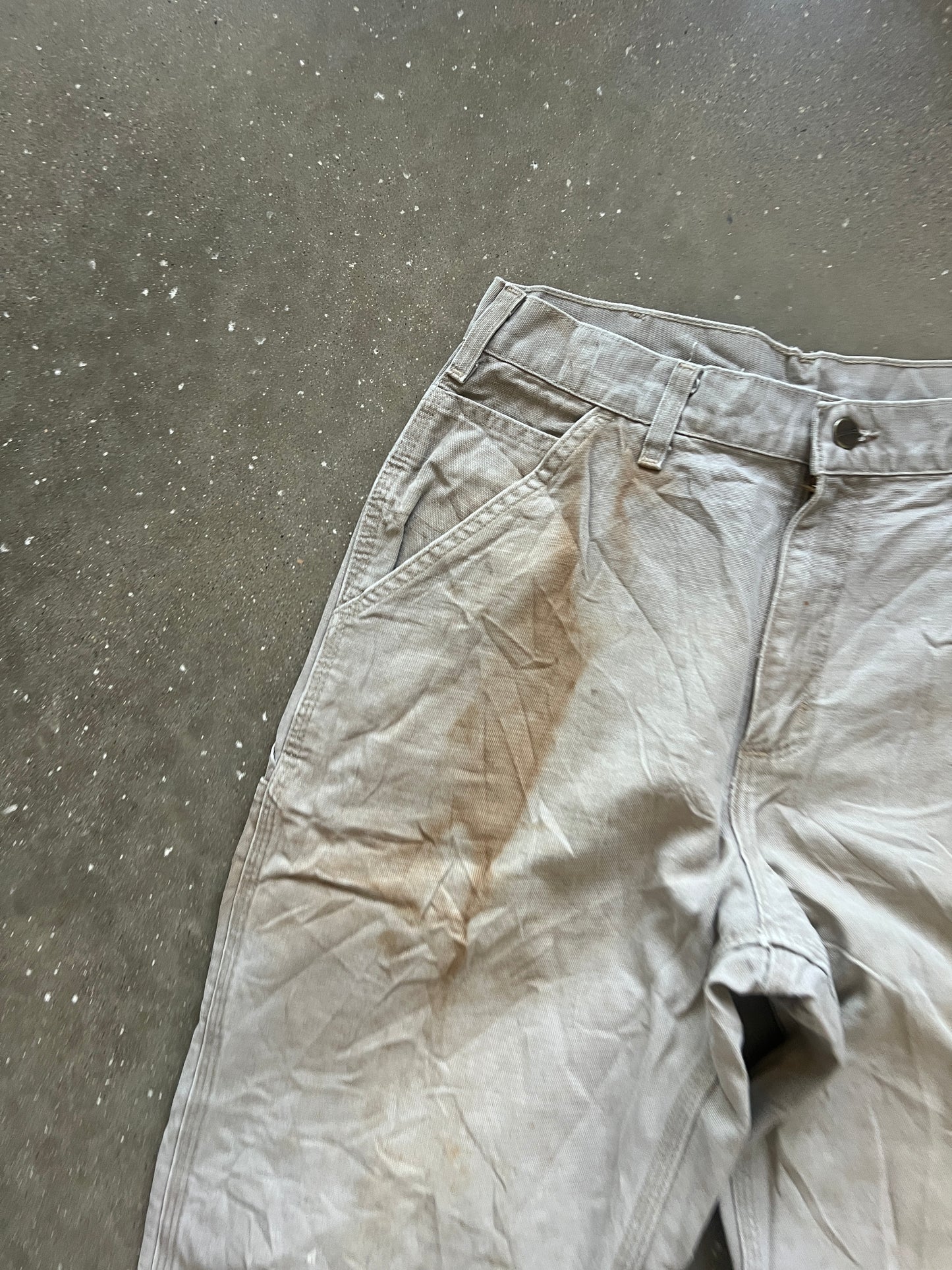 Vintage Tan Stained Carhartt Pants - 32
