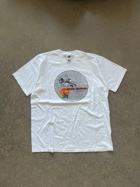 Vintage White Rocket Bunny Shirt - L