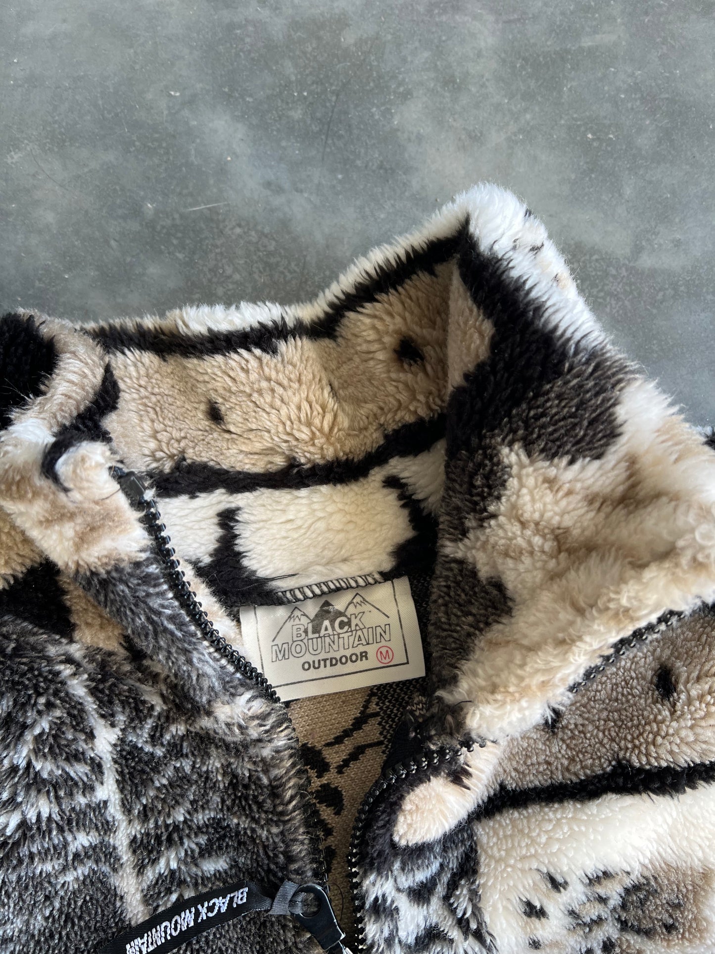 Vintage Granola Wilderness Zip Up Fleece - M