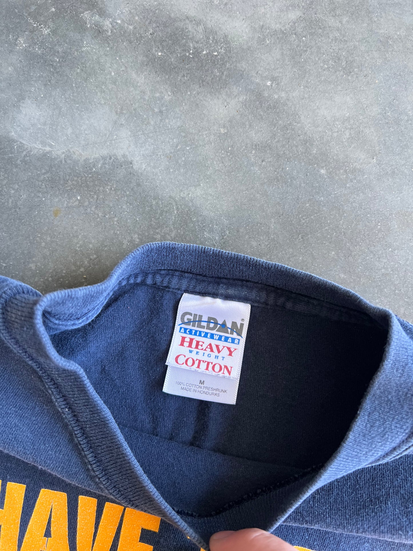 Vintage Blue Police Quote Shirt - M