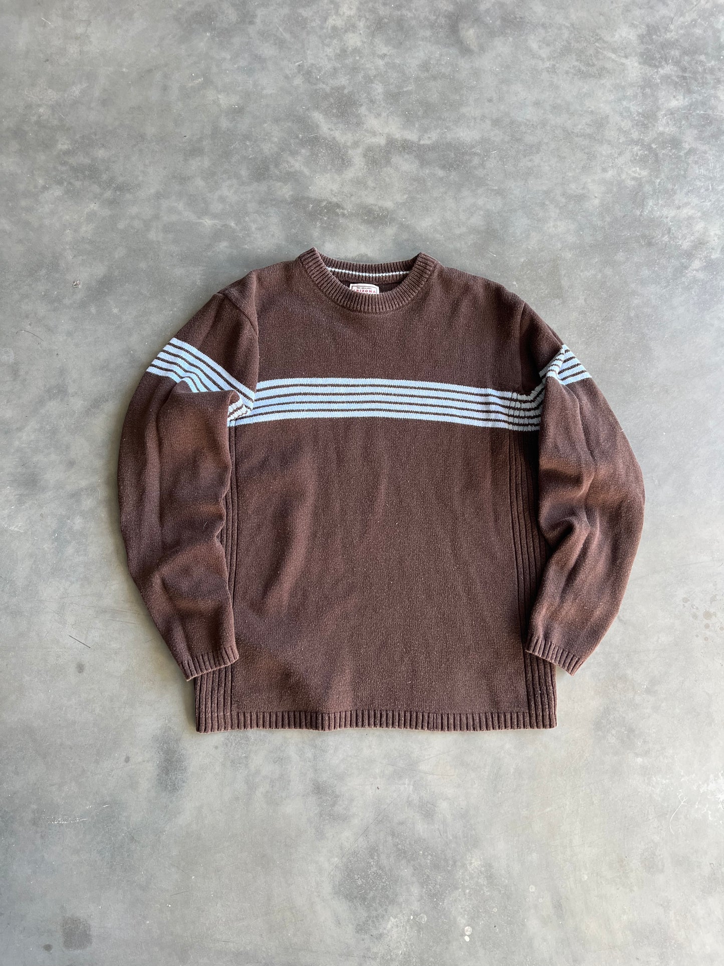 Vintage Brown Stripped Arizona Sweater - M