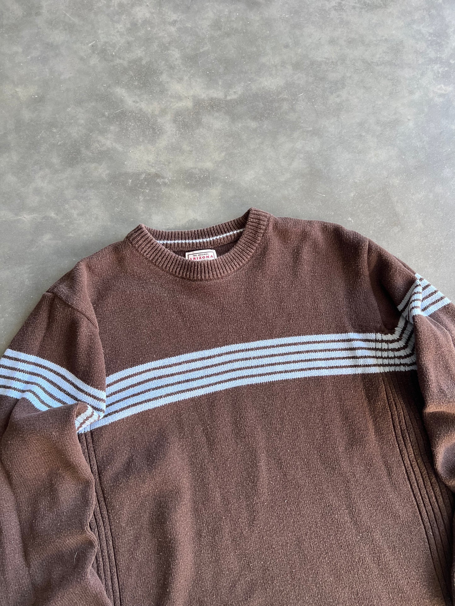 Vintage Brown Stripped Arizona Sweater - M