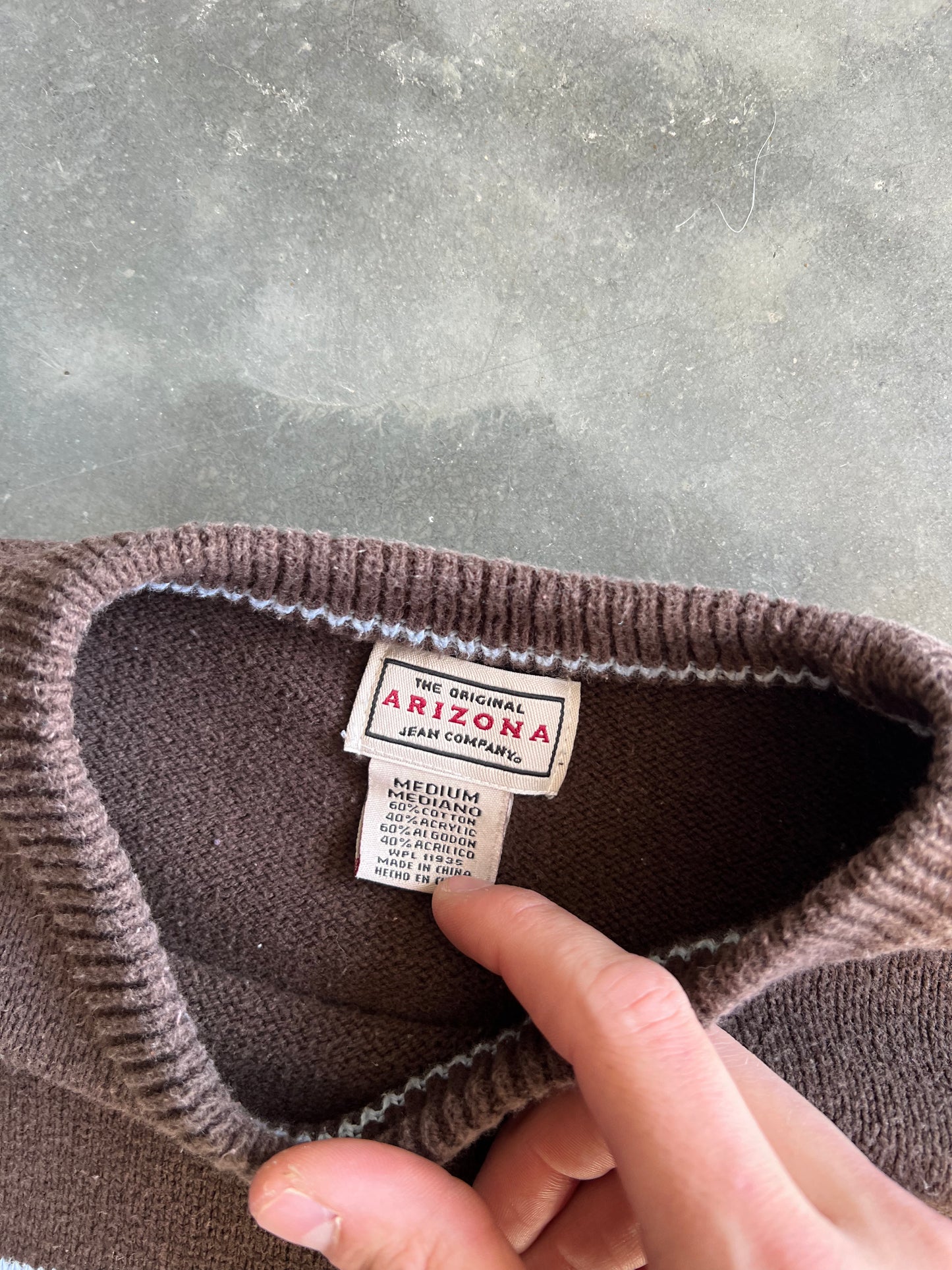 Vintage Brown Stripped Arizona Sweater - M