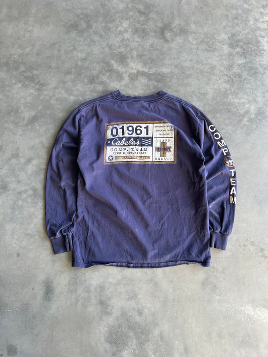 Vintage Blue Cabalas Longsleeve Shirt - L