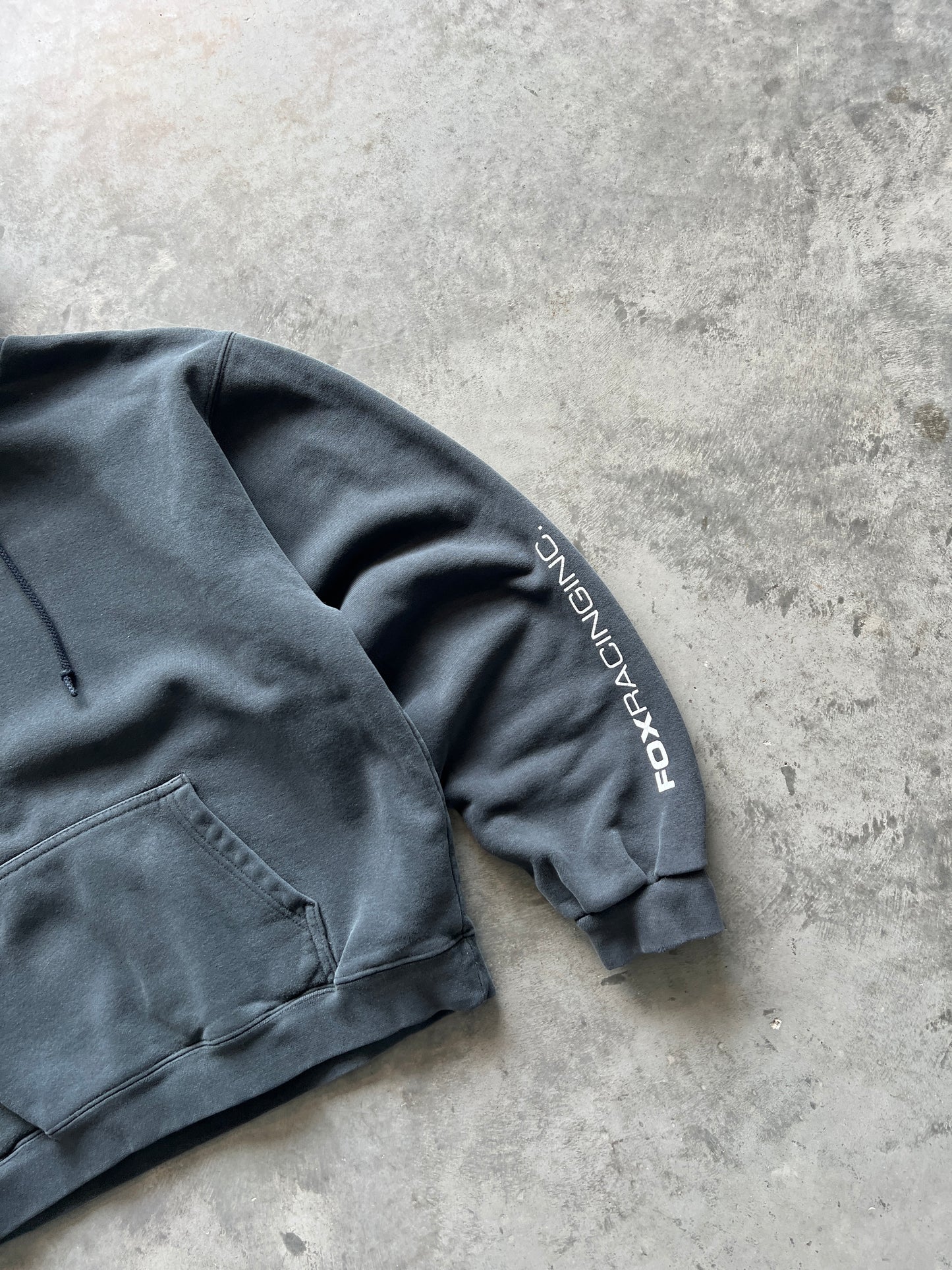 Vintage Black Fox Racing Hoodie - M