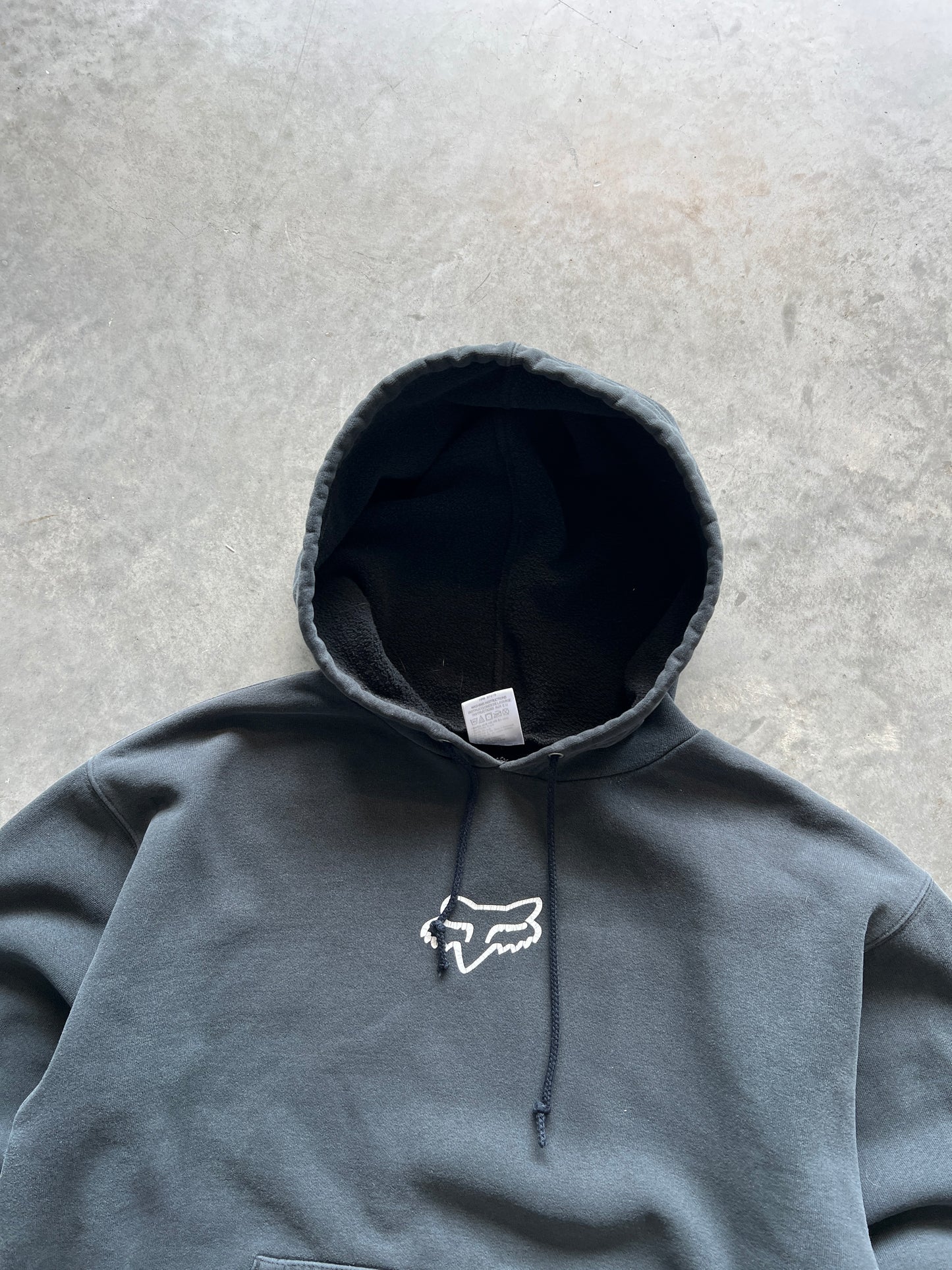 Vintage Black Fox Racing Hoodie - M