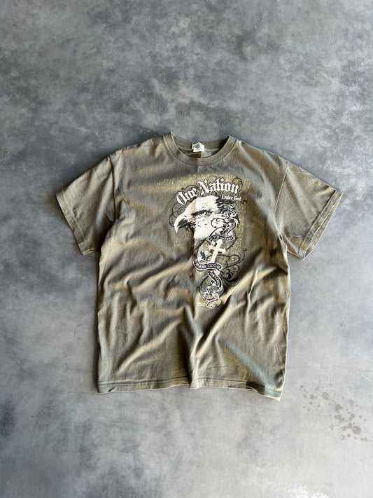 Vintage Light Green Eagle Shirt - L