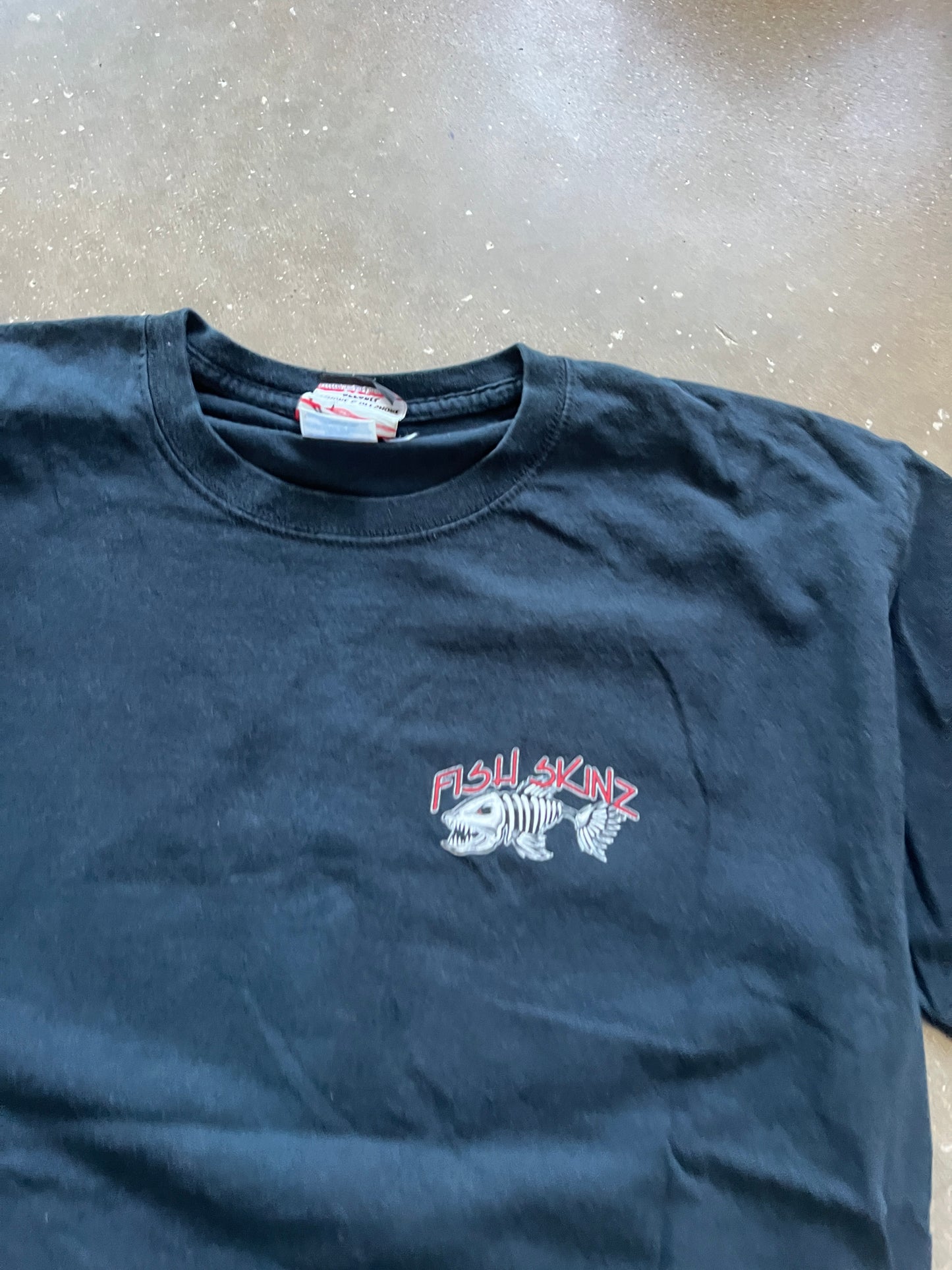 Vintage Navy Blue Fishing Shirt - L